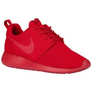 all red roshes mens